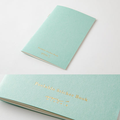 MIDORI Sticker Book with Pocket Light Blue