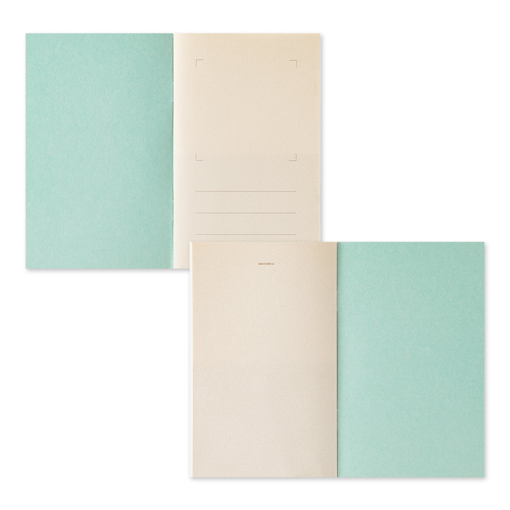 MIDORI Sticker Book with Pocket Light Blue