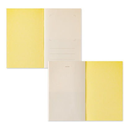 MIDORI Sticker Book with Pocket Yellow