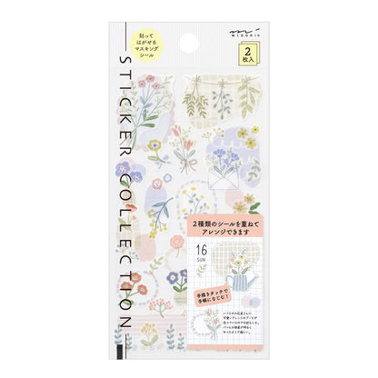 MIDORI Sticker 2639 Two Sheets Flower