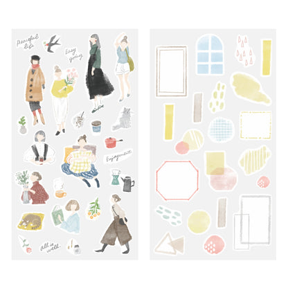 MIDORI Sticker 2637 Two Sheets Fashion