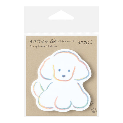 MIDORI Sticky Notes Die-cut Dog