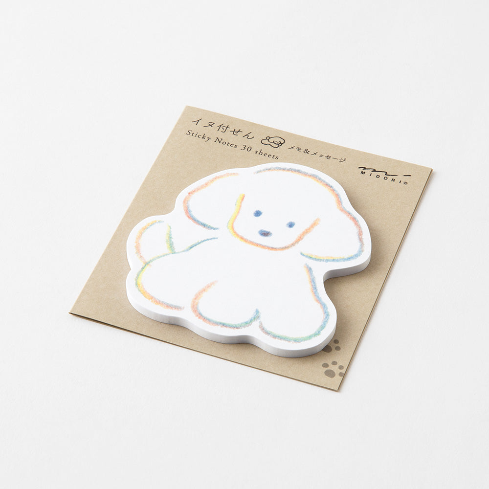 MIDORI Sticky Notes Die-cut Dog