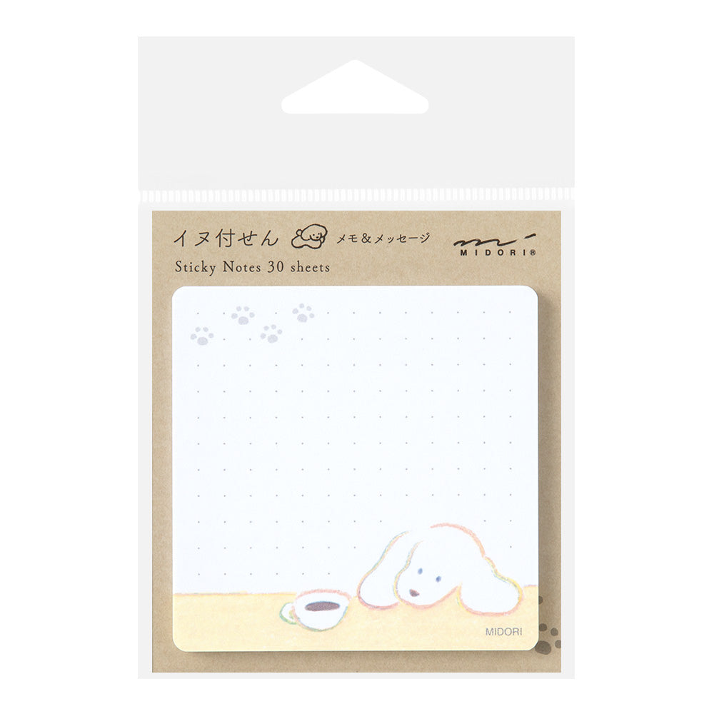 MIDORI Sticky Notes Coffee and Dog