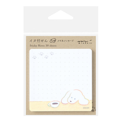 MIDORI Sticky Notes Coffee and Dog