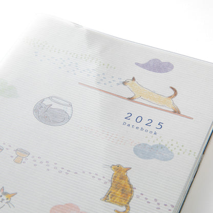 MIDORI 2025 Pocket Diary B6 Cat