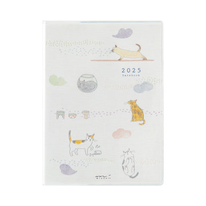 MIDORI 2025 Pocket Diary A6 Cat