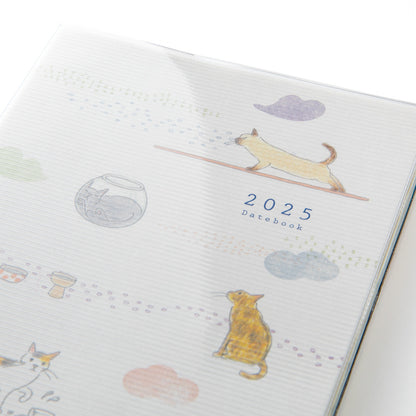 MIDORI 2025 Pocket Diary A6 Cat