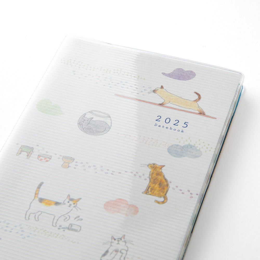 MIDORI 2025 Pocket Diary Mini Cat