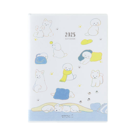 MIDORI 2025 Pocket Diary A6 Dog