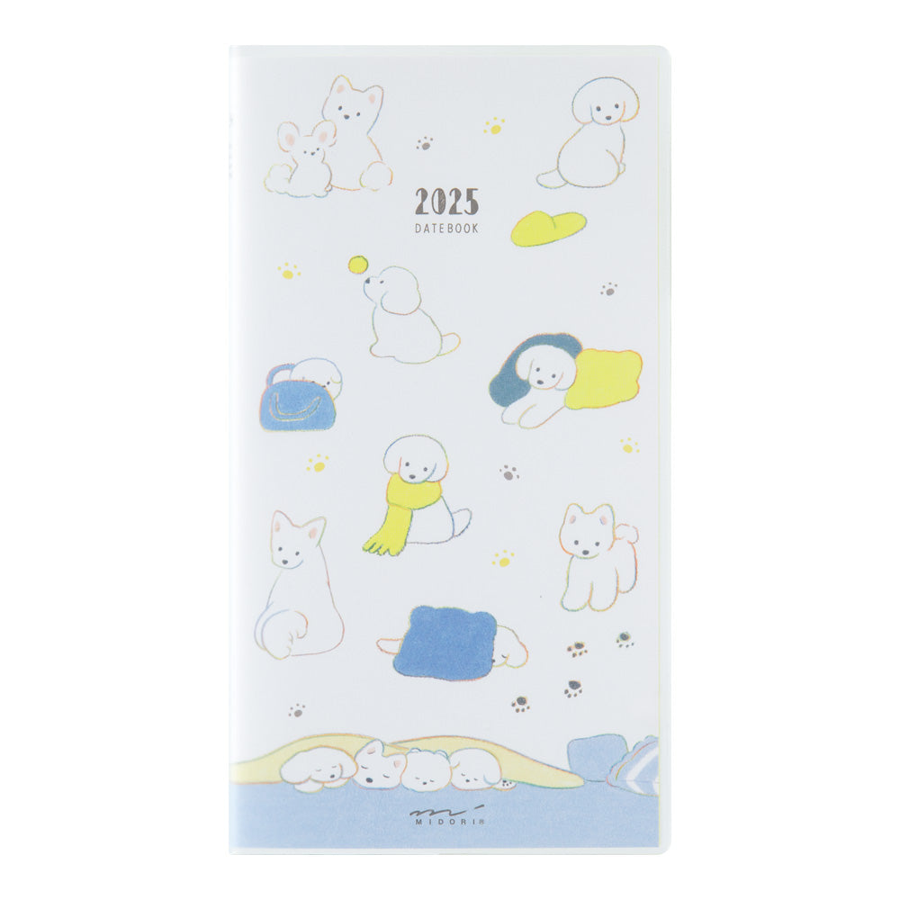 MIDORI 2025 Pocket Diary Slim Dog