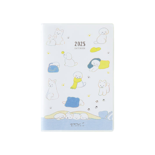 MIDORI 2025 Pocket Diary Mini Dog