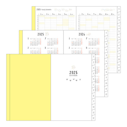 MIDORI 2025 Pocket Diary Mini Dog