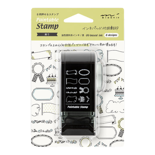 MIDORI Paintable Rotating Stamp Dial Decoration