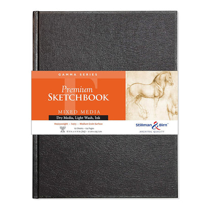 STILLMAN & BIRN Gamma Hardcover Sketchbook 150g Portrait 8.25x11.75in (A4) 62sh Ivory