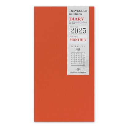 TRAVELERS Notebook 2025 Regular Monthly Refill