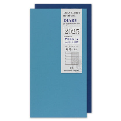 TRAVELERS Notebook 2025 Regular Weekly+Memo Refill