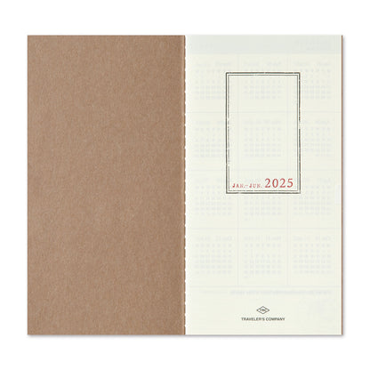 TRAVELERS Notebook 2025 Regular Weekly+Memo Refill