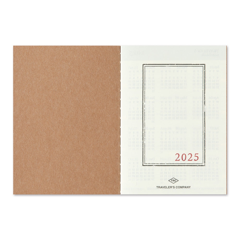 TRAVELERS Notebook 2025 Passport Monthly Refill