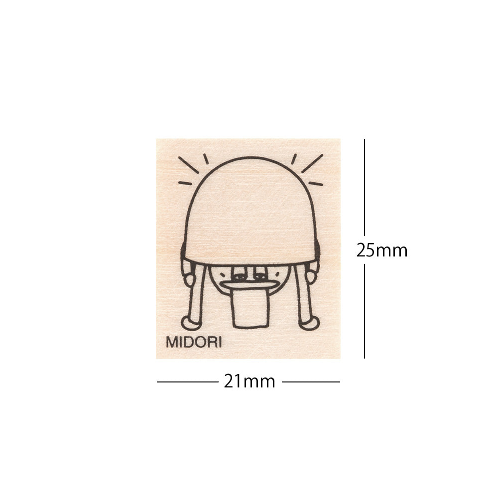 MIDORI Ojisan 30th Anniversary LE Wooden Stamp B