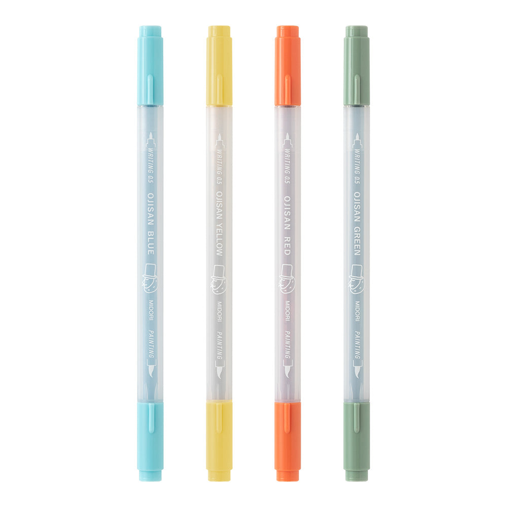 MIDORI Ojisan 30th Anniversary LE Color Pens for Paintable Stamp