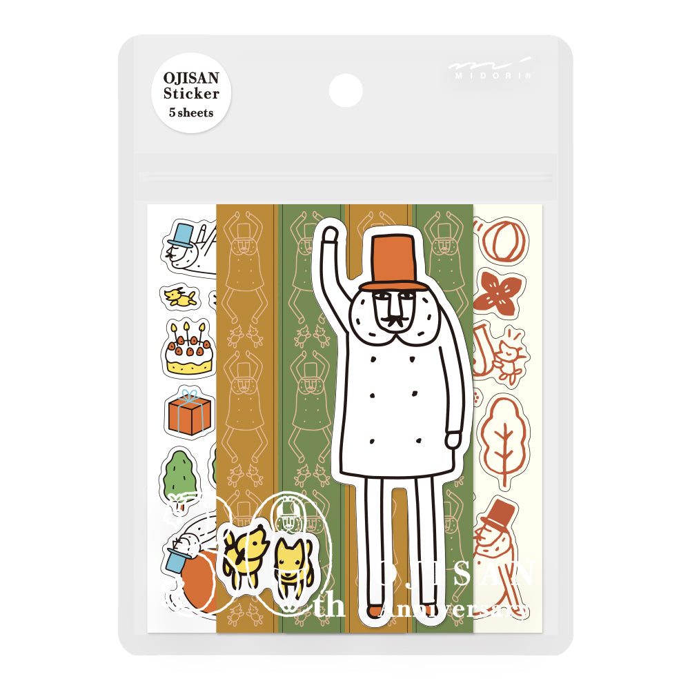 MIDORI Ojisan 30th Anniversary LE Decoration Sticker A