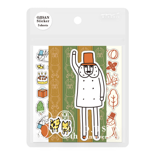 MIDORI Ojisan 30th Anniversary LE Decoration Sticker A