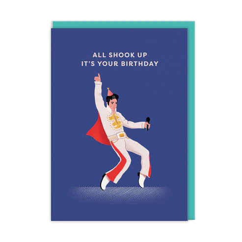 OHH DEER Card Birthday Elvis