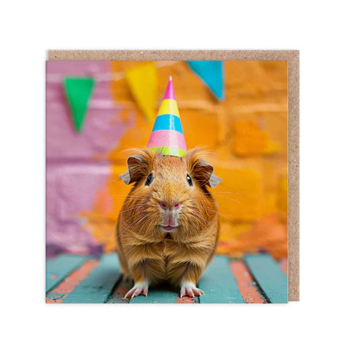 OHH DEER Card Birthday Guinea Pig