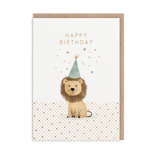 OHH DEER Card Birthday Lion