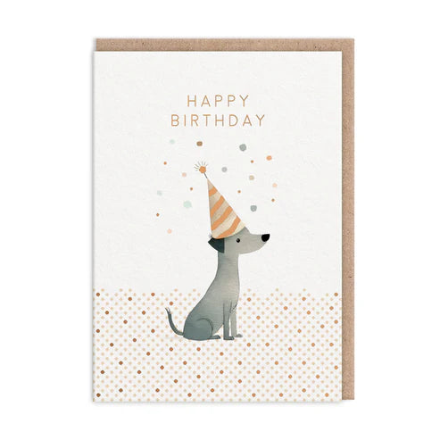 OHH DEER Card Birthday Dog