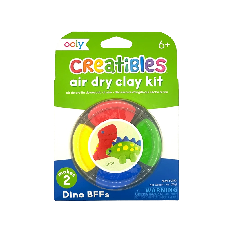 OOLY Creatibles Mini Air Dry Clay Kit Dino BFFs