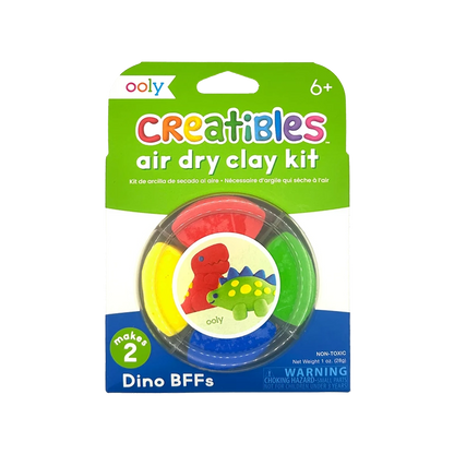 OOLY Creatibles Mini Air Dry Clay Kit Dino BFFs