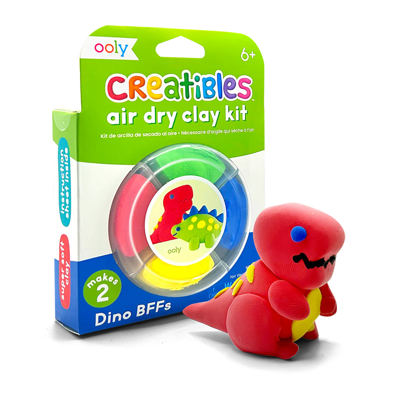 OOLY Creatibles Mini Air Dry Clay Kit Dino BFFs