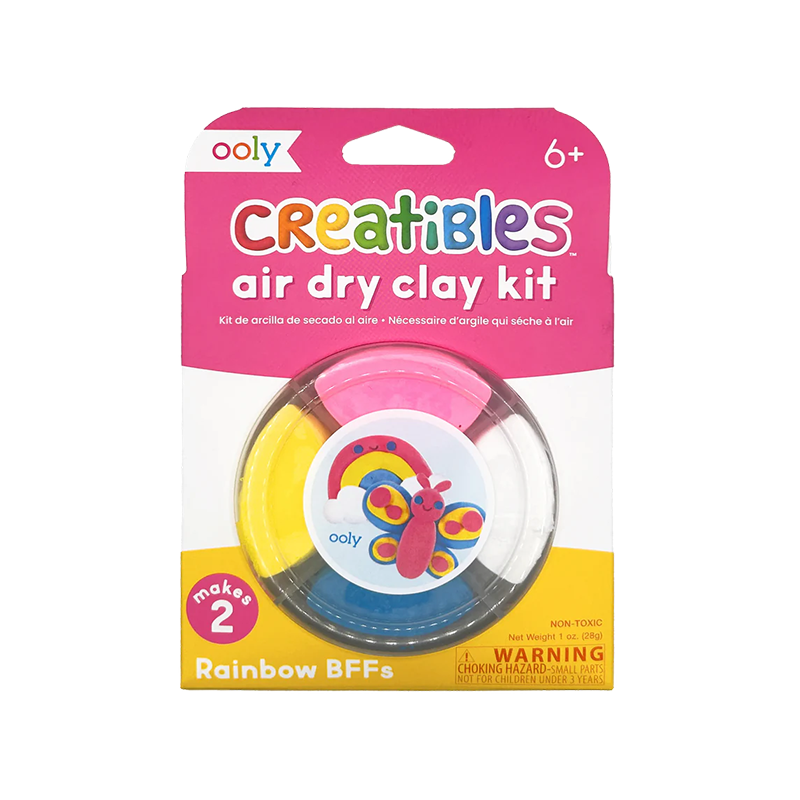 OOLY Creatibles Mini Air Dry Clay Kit Rainbow BFFs