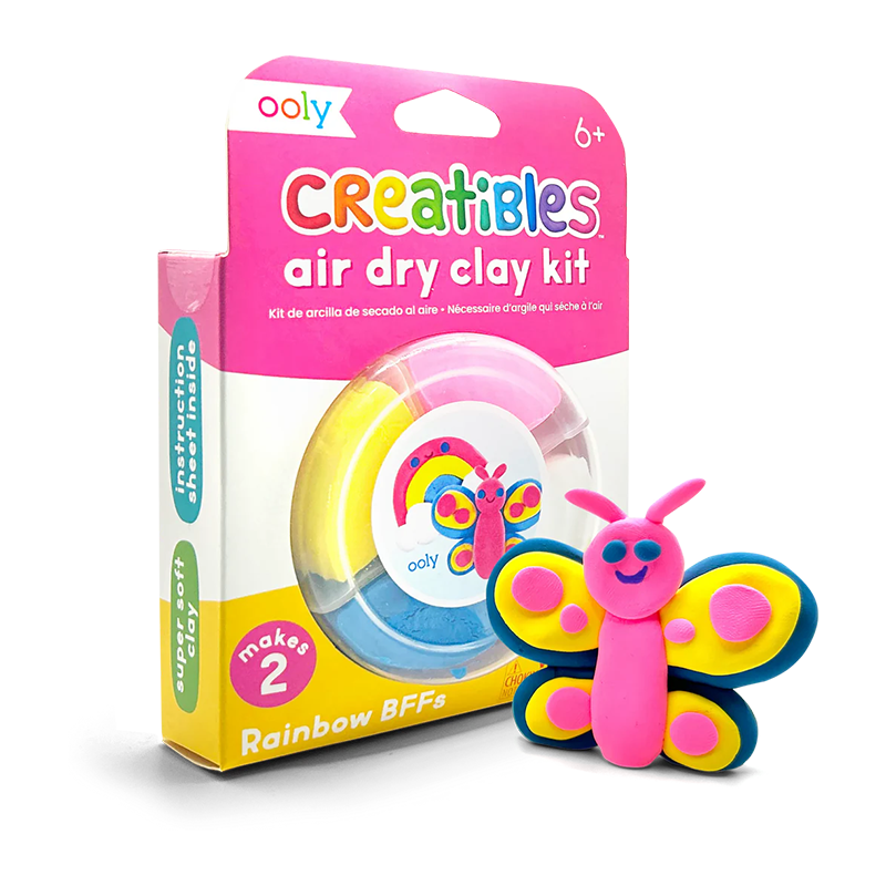 OOLY Creatibles Mini Air Dry Clay Kit Rainbow BFFs