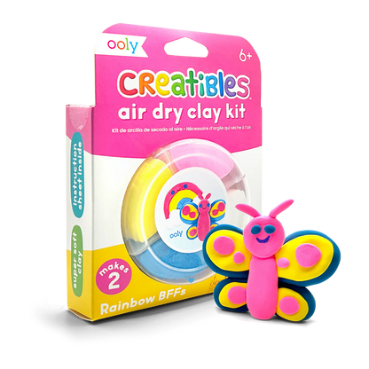 OOLY Creatibles Mini Air Dry Clay Kit Rainbow BFFs