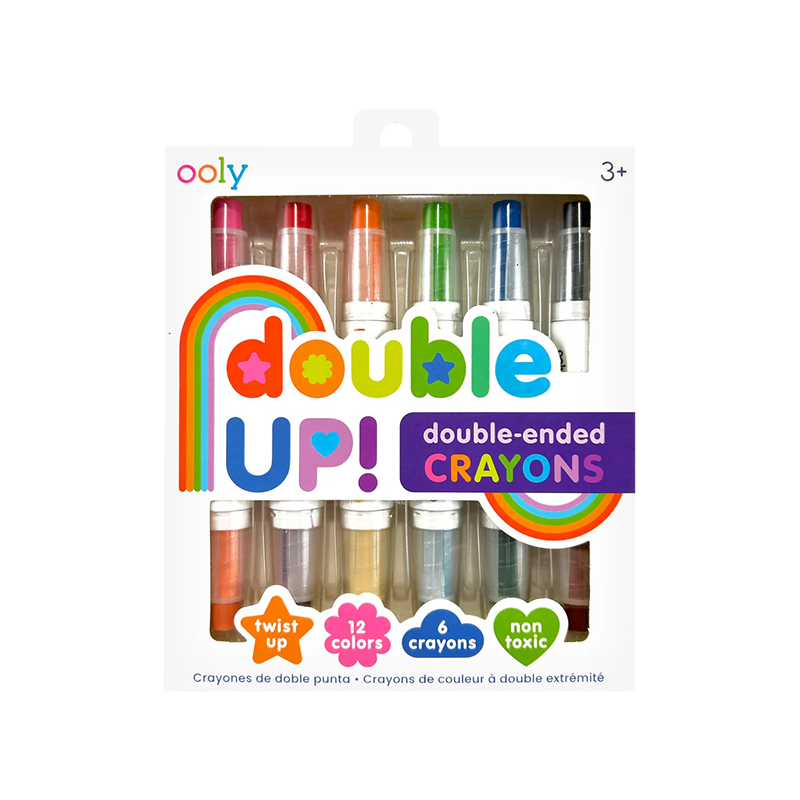 OOLY Double Up! Double-Ended Crayons - Set of 6