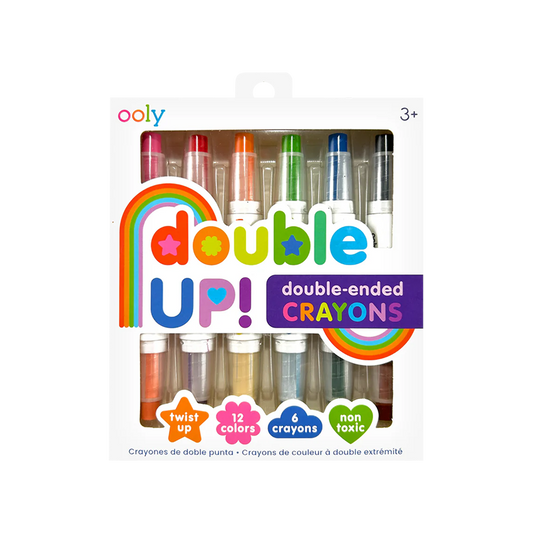 OOLY Double Up! Double-Ended Crayons - Set of 6