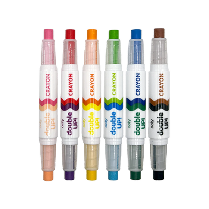 OOLY Double Up! Double-Ended Crayons - Set of 6