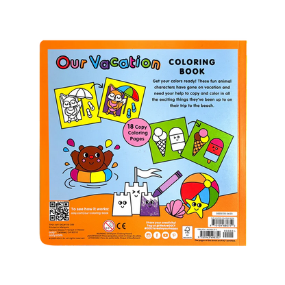 OOLY Our Vacation Copy Coloring Book