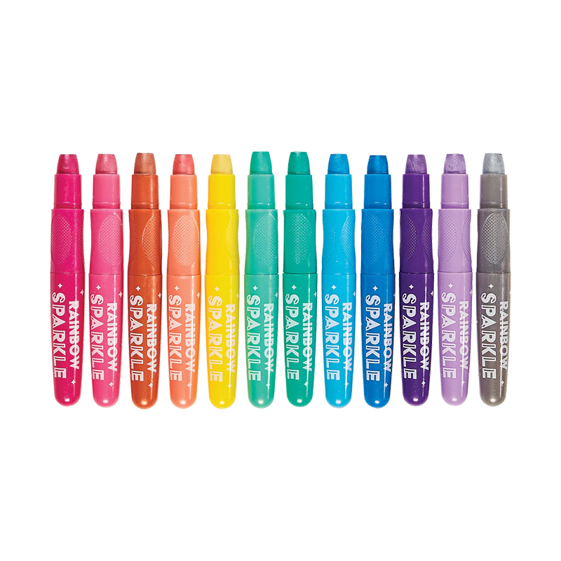 OOLY Rainbow Sparkle Metallic Watercolor Gel Crayons - Set of 12