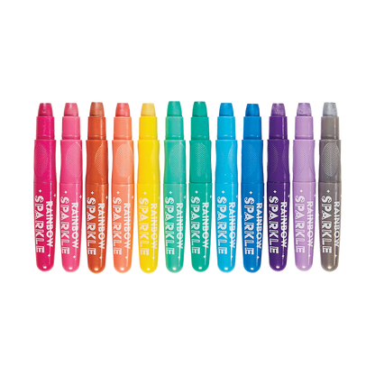 OOLY Rainbow Sparkle Metallic Watercolor Gel Crayons - Set of 12