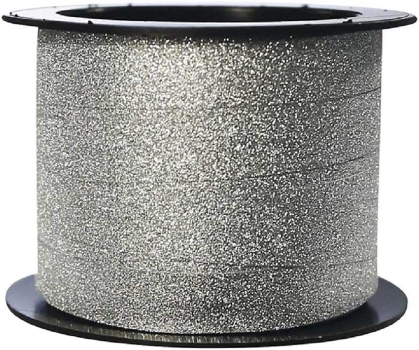 CLAIREFONTAINE Glitter Paper Ribbons 10mmx10M 1s-Silver