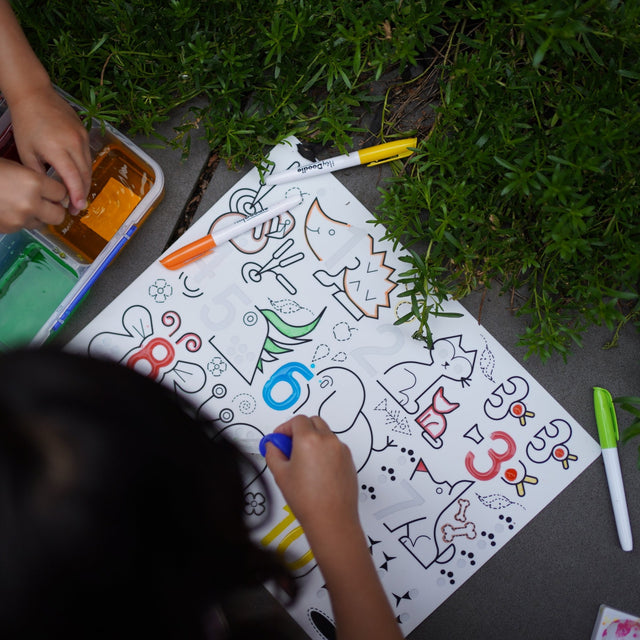 HeyDoodle Sensory Mats-Wild Digits