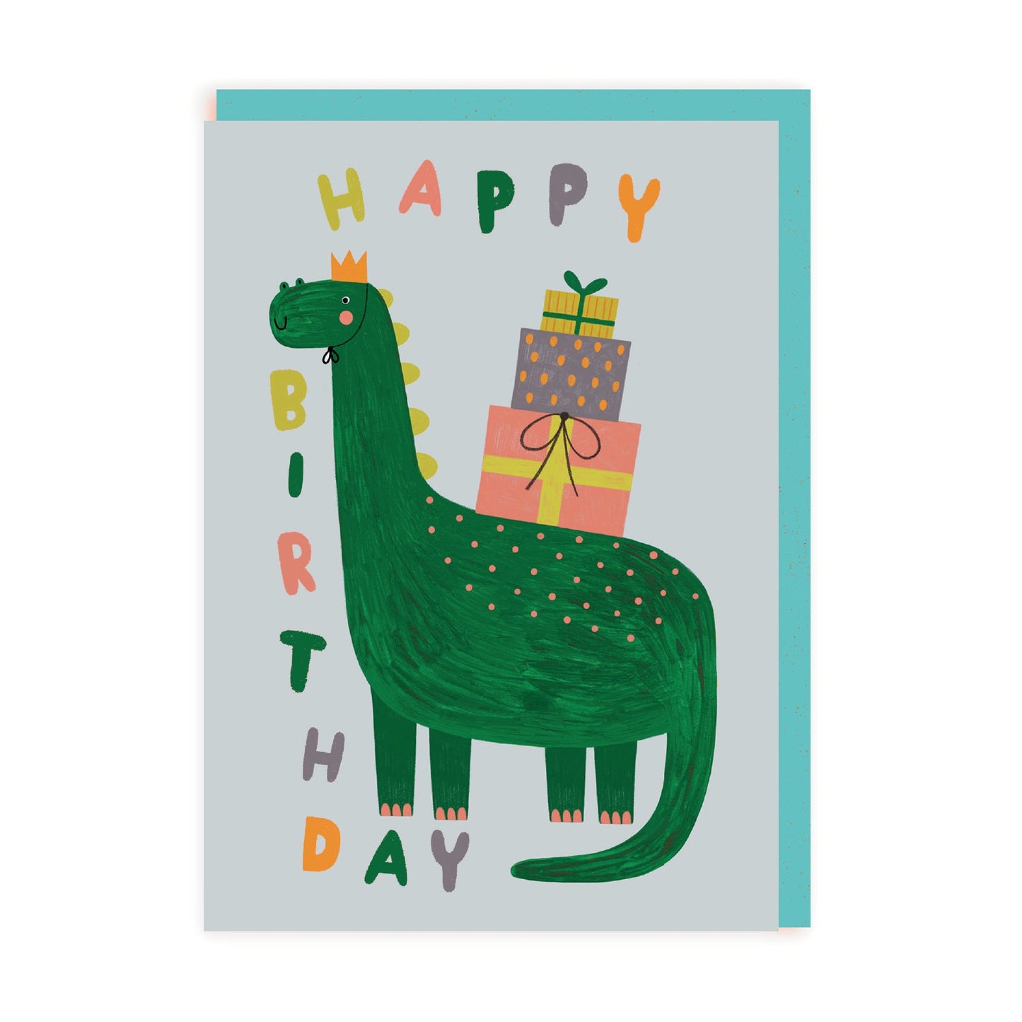 OHH DEER Card Birthday Cute Dinosaur