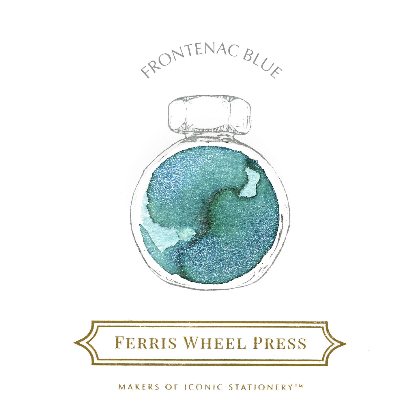 FERRIS WHEEL PRESS Fountain Pen Ink 38ml Frontenac Blue