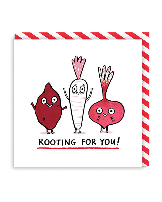 OHH DEER Card Good Luck Rooting For You