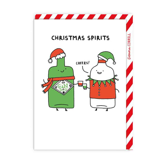 OHH DEER Card Christmas Christmas Spirits