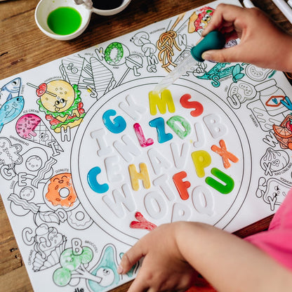 HeyDoodle Sensory Mats-Alphabet Soup